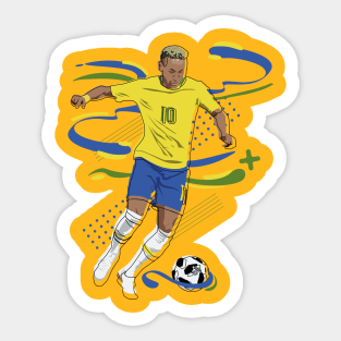 Neymar Brazilian Hero Sticker